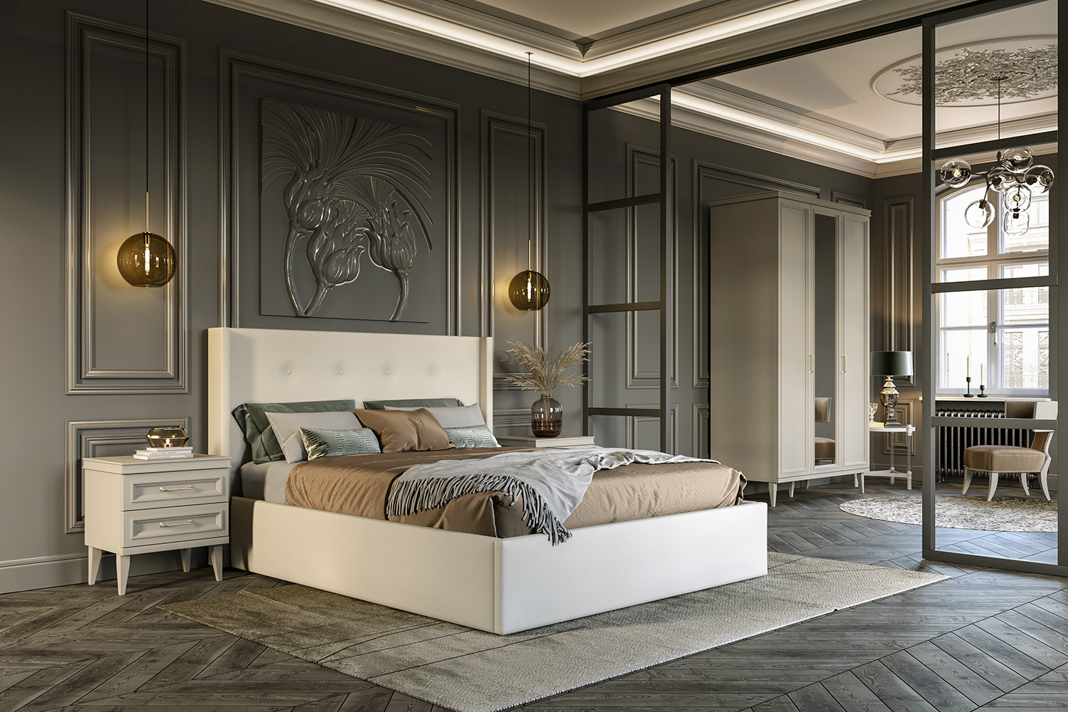 Двуспальные кровати - изображение №6 "Кровать Орландо 180х200"  на www.Angstrem-mebel.ru