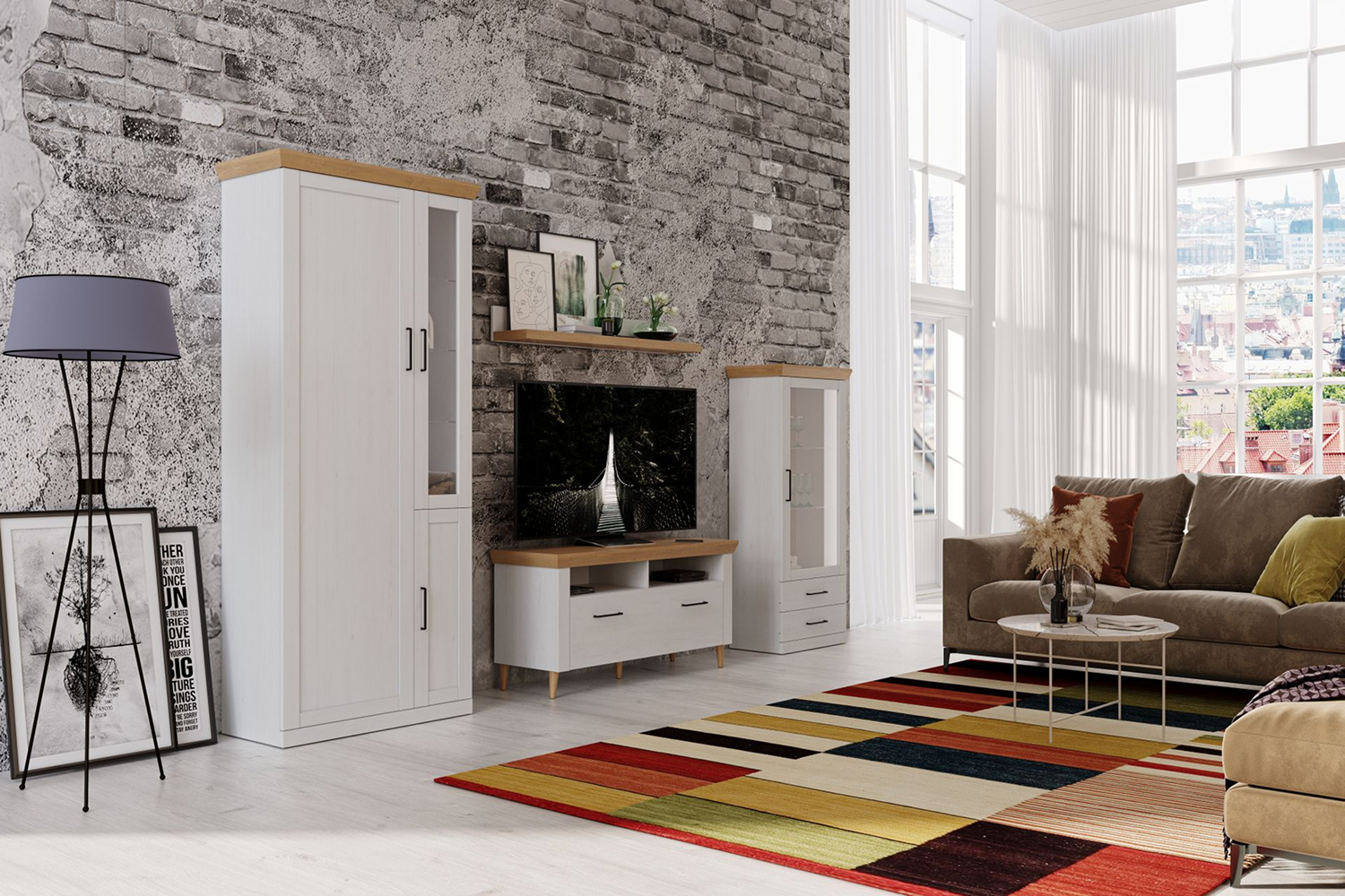 Распашные шкафы - изображение №4 "Шкаф Магнум для гостиной с полками "  на www.Angstrem-mebel.ru